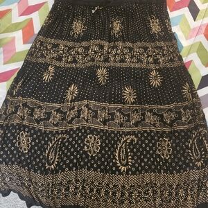 Elegant Black and Gold Women's Skirt